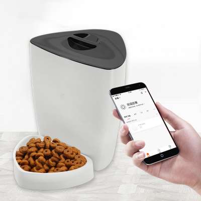 Pet Automatic Feeder 4L Pet Food Dispenser phone remote control wifi 5V Dog cat Food Bowls Timer